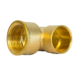 Coude F/C laiton  Ø 3/8" F x 15*-Lire la description