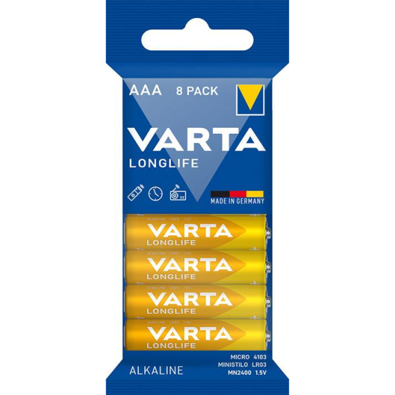 Batterie Longlife AAA, 8-er Folie Batterie Longlife AAA, 8-er Folie-Beschreibung lesen