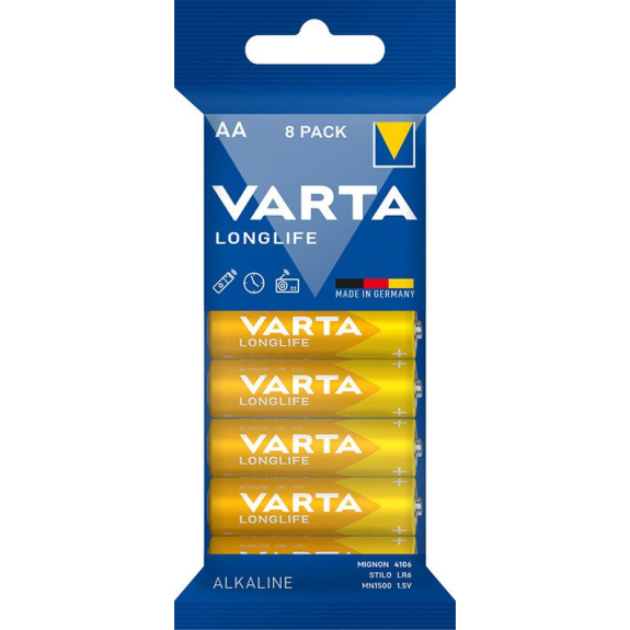 Batterie LONGLIFE AA, 8-er Folie Batterie LONGLIFE AA, 8-er Folie-Beschreibung lesen