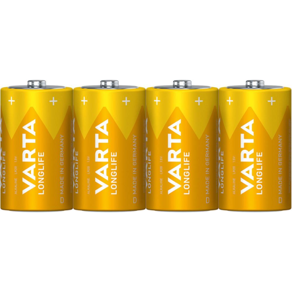 VARTA Longlife Extra Mono/D/LR20 4er Folie, 1,5V VARTA Longlife Extra Mono/D/LR20 4er Folie, 1,5V-Beschreibung lesen