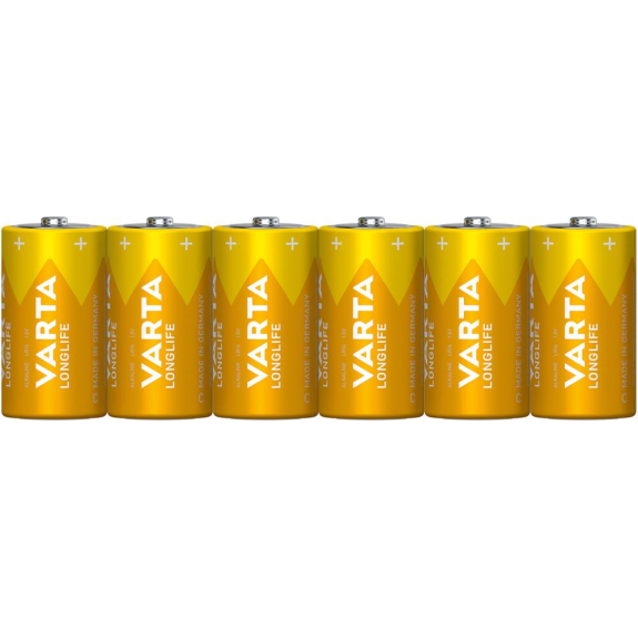 VARTA Longlife Extra Baby/C/LR14 6er Folie, 1,5V-Beschreibung lesen