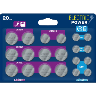 Knopfzellen Mix Megablister 20 ELECTRIC POWER-Beschreibung lesen