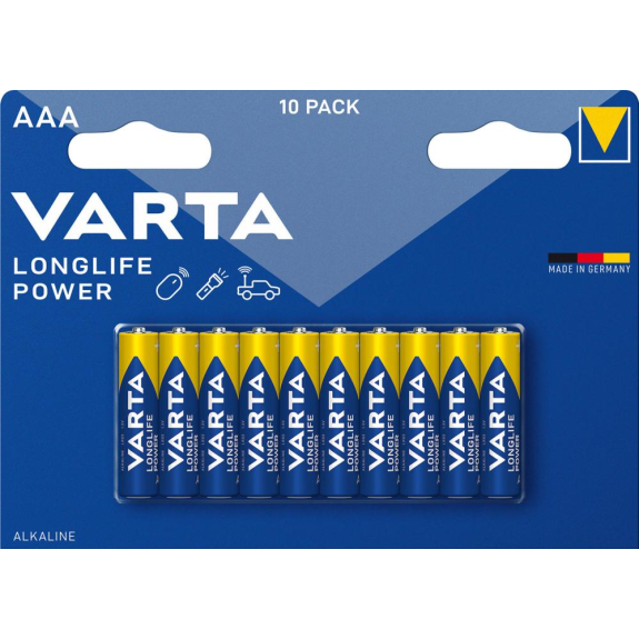 Varta Alkali High Energy AAA 10x Bli-Beschreibung lesen