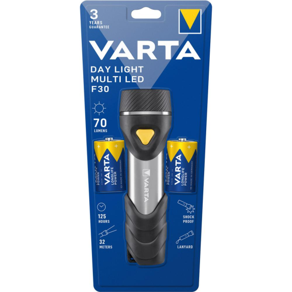 Taschenlampe Day Light Multi LED F30 mit Batterien VARTA Taschenlampe Day Light Multi LED F30 mit Batterien VARTA-Beschreibung lesen