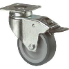 Lenkrolle 125mm,C120 Platte,Gummirad,GL C120.A80.125 Lenkrolle 125mm,C120 Platte,Gummirad,GL C120.A80.125