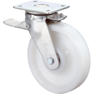 Lenkrolle 150mm RR120.B15Platte,Kst.weiß,KL,Fest RR120.B15.150-Beschreibung lesen