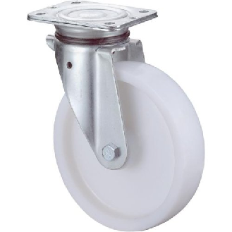 Lenkrolle 100mm N100.B10 Platte,Kst.weiß,RL N100.B10.102-Beschreibung lesen