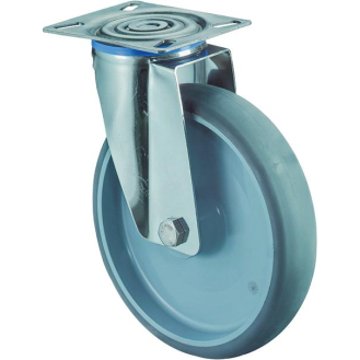 Lenkrolle 200mm H100.B43 Platte,Thermopl,ER,GL, H100.B43.200-Beschreibung lesen