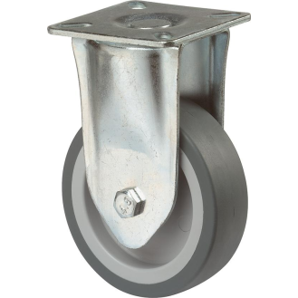 Bockrolle 100 mm,C110 Platte,Gummirad,GL C110.A80.100-Beschreibung lesen