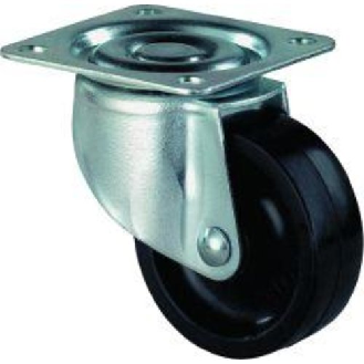 Lenkrolle 30mm 40x40mm Platte,GL,Kstrad schwarz F25.031-Beschreibung lesen