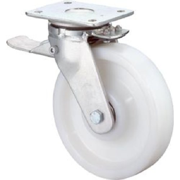 Lenkrolle 200mm RR120.B15Platte,Kst.weiß,KL,Fest RR120.B15.200-Beschreibung lesen