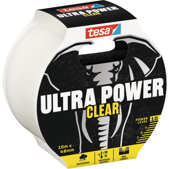 Ultra Power Clear Tape transparent 10m:48mm Ultra Power Clear Tape transparent 10m:48mm-Beschreibung lesen