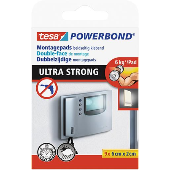 TESA POWERBOND PADS 9 X 0,06 M : 20 MM-Beschreibung lesen