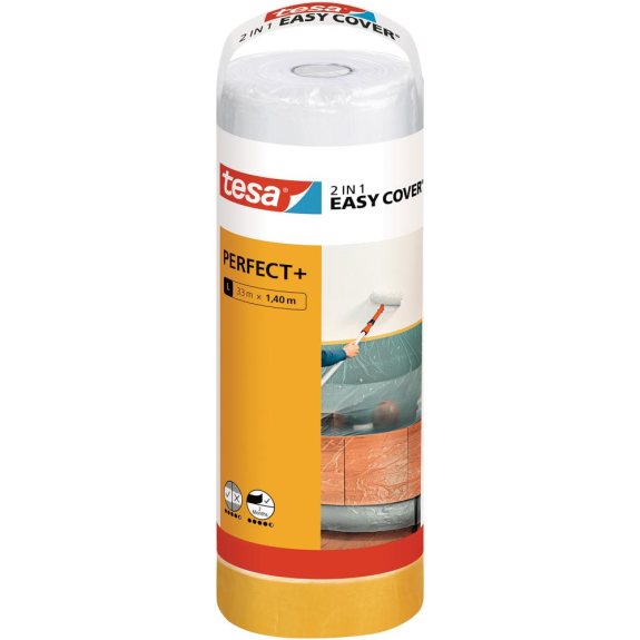 tesa Easy Cover Perfect+ Refill: L (33m x 1,40m) tesa Easy Cover Perfect+ Refill: L (33m x 1,40m)-Beschreibung lesen