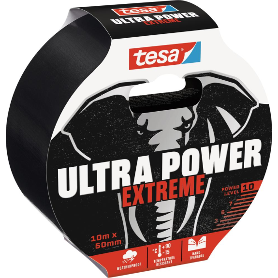 Ultra Power Extreme Tape schwarz 10m:50mm Ultra Power Extreme Tape schwarz 10m:50mm-Beschreibung lesen