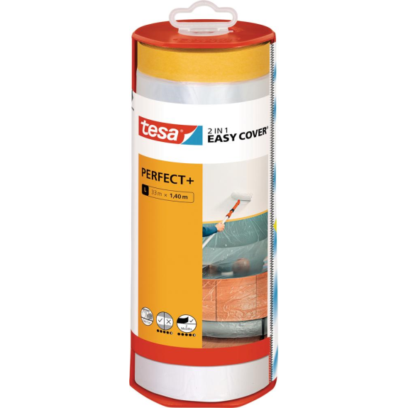 tesa Easy Cover Perfect+ Spender&Refill: L (33m x 1,40m)-Beschreibung lesen