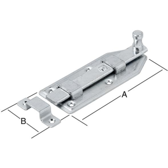 Türknopfriegel gerade 140X56 verzin-Beschreibung lesen