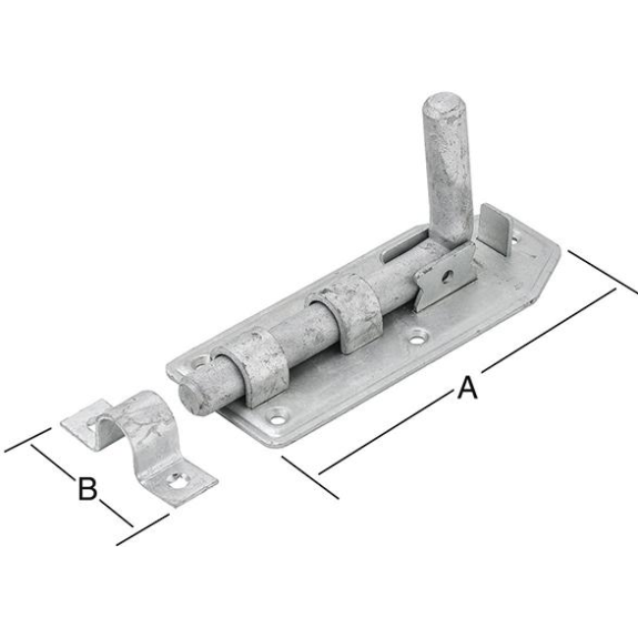Bolzenriegel 160X65mm feuerverz.-Beschreibung lesen