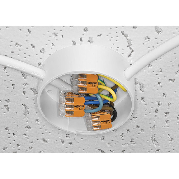 Mini borne de connexion  à levier série 221 - Nombre de fil: 2 | Nombre de pièce: 16-Lire la description