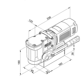 Magnet-Winkelkernbohrmaschine MAB 155 230V-Beschreibung lesen