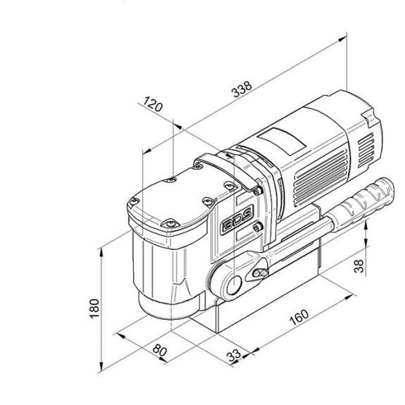 Magnet-Winkelkernbohrmaschine MAB 155 230V Magnet-Winkelkernbohrmaschine MAB 155 230V-Beschreibung lesen