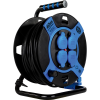 Kabeltrommel 40m Kunststoff 4-fach IP 44 H05VV-F 3G1,5 sw/bl Beschaffungsartikel