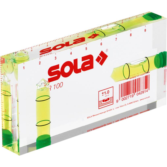 Kleinwasserwaage R100 10 cm Sola-Beschreibung lesen