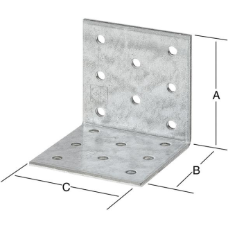 Lochpl.winkel 60x60x80mm send.vz., m. CE-Beschreibung lesen
