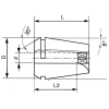 Spannzange mit Vierkant ER20-9,0x7,0 FORTIS