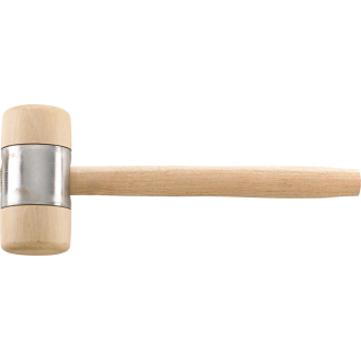 Holzhammer DIN 7462B Kopf-D. 70x140mm mit Metallmantel-Beschreibung lesen
