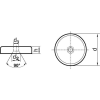 NdFeB-Flachgreif. m.Bohr.40 x 8,0mm Beloh NdFeB-Flachgreif. m.Bohr.40 x 8,0mm Beloh