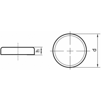 NdFeB-Flachgr.Magn.o.Gew.10 x 4,5mm Beloh-Beschreibung lesen