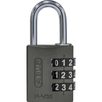 Zahlen-Hangschloss 144/30 titanium Lock-Tag-Beschreibung lesen