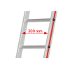 Sprossenanlegeleiter 12 Sprossen Lange 3,47m
