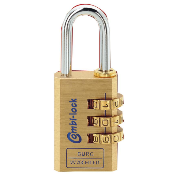Cadenas à combinaison Burgwachter 80/30 M laiton-Lire la description