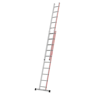 Schiebeleiter aus Aluminium 2x10 Sprossen-Beschreibung lesen