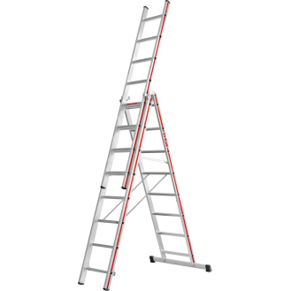 Mehrzweckleiter 3-teilig 3x8 Sprossen AH 5,79m-Beschreibung lesen