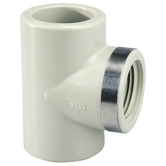 Té 90° égal RP PP-H PN10 d20-1/2"-Lire la description