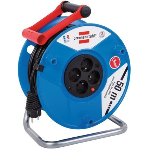 Enrouleur standard 3G1,5 mm²  - Longueur: 50 m-Lire la description