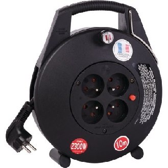 Enrouleur 4 prises 3G1 mm²  - Longueur: 20 m-Lire la description