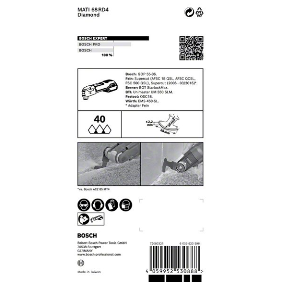 Dia-Segm.sägeblatt EXPERTMATI 68 RD4  VE à 1 Stück StarlockMax-Beschreibung lesen