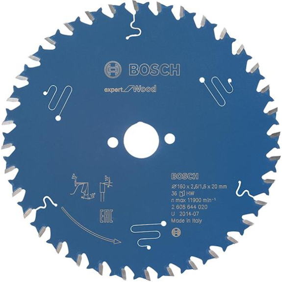 HM Kreissägeblatt 160x2,6x20mm Z36 W Expert Wood HM Kreissägeblatt 160x2,6x20mm Z36 W Expert Wood-Beschreibung lesen