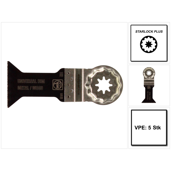 E-Cut Sägeblatt Univl44x60mm  VE à 5 Stück StarlockPlus-Beschreibung lesen