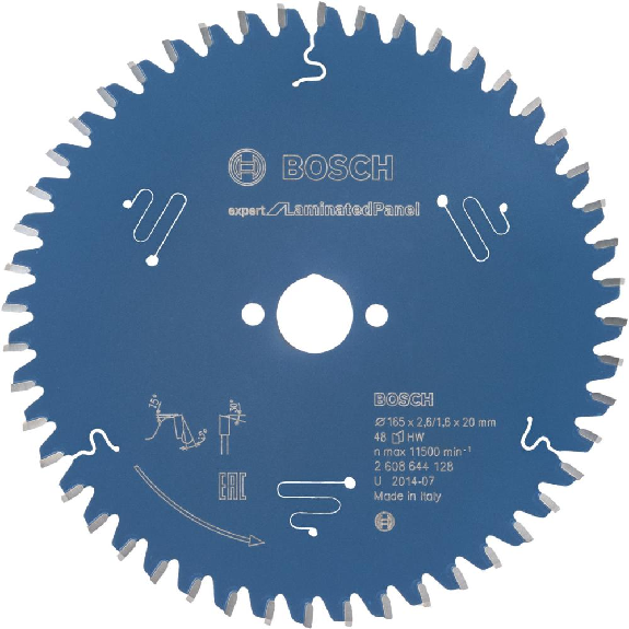 HM-Kreissägeblatt 165x2,6/1,6x20 48Z WZ BosVE à 1 Stück Expert f. Laminated Panel-Beschreibung lesen