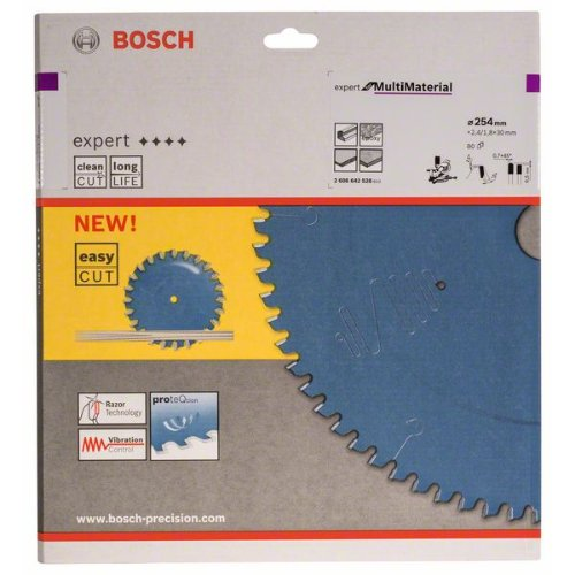 HM-Kreissägeblatt 254x2,4/1,8x30 80Z TCG BoVE à 1 Stück Expert f Multi Material-Beschreibung lesen