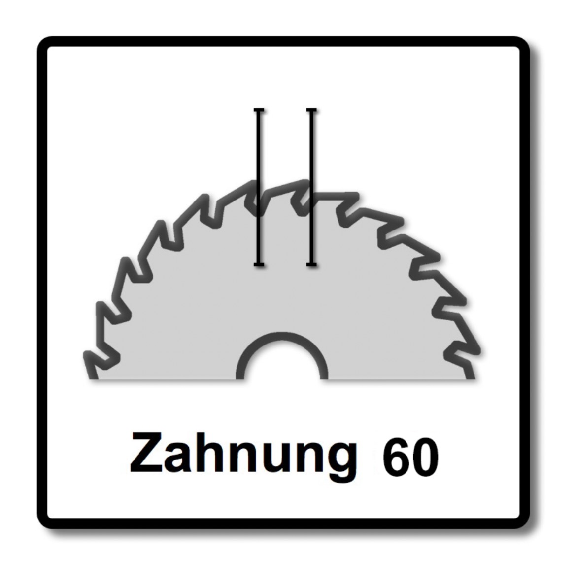 HM-Kreissägeblatt 254x2,1/1,6x30 60Z  VE à 1 Stück Expert f Wood f Akkusägen-Beschreibung lesen