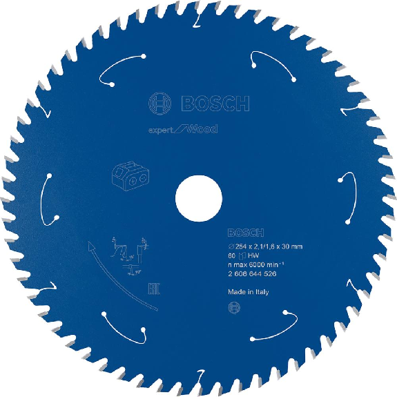 HM-Kreissägeblatt 254x2,1/1,6x30 60Z  VE à 1 Stück Expert f Wood f Akkusägen-Beschreibung lesen