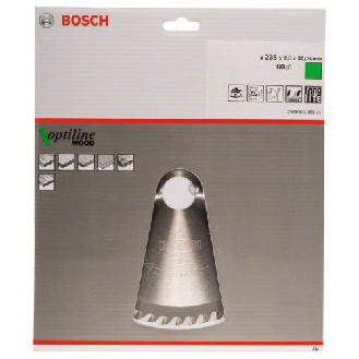 HM-Kreissägeblatt 235x2,8/1,8x30 60Z WZ BosVE à 1 Stück Optiline Wood-Beschreibung lesen