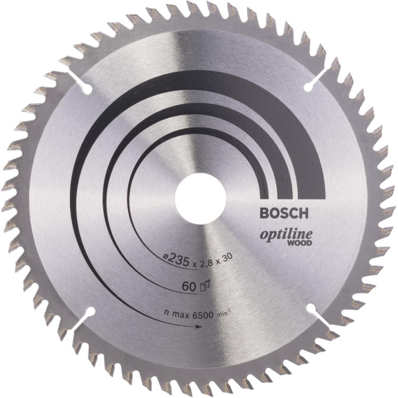 HM-Kreissägeblatt 235x2,8/1,8x30 60Z WZ BosVE à 1 Stück Optiline Wood-Beschreibung lesen