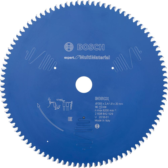 HM-Kreissägeblatt 305x2,4/1,8x30 96Z TCG BoVE à 1 Stück Expert f Multi Material-Beschreibung lesen